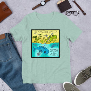 Robo Frog/Digital Fish T-shirt
